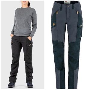 Fjallraven Nikka Curved Trousers Pants in Dark Navy
